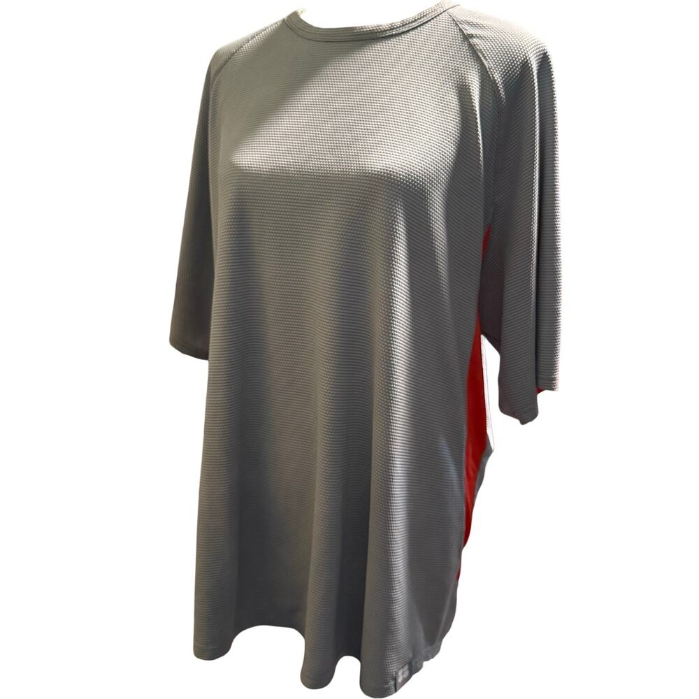 Nike Sphere Dry Vintage Raglan Training Shirt, Grey Orange, Men's Size XL